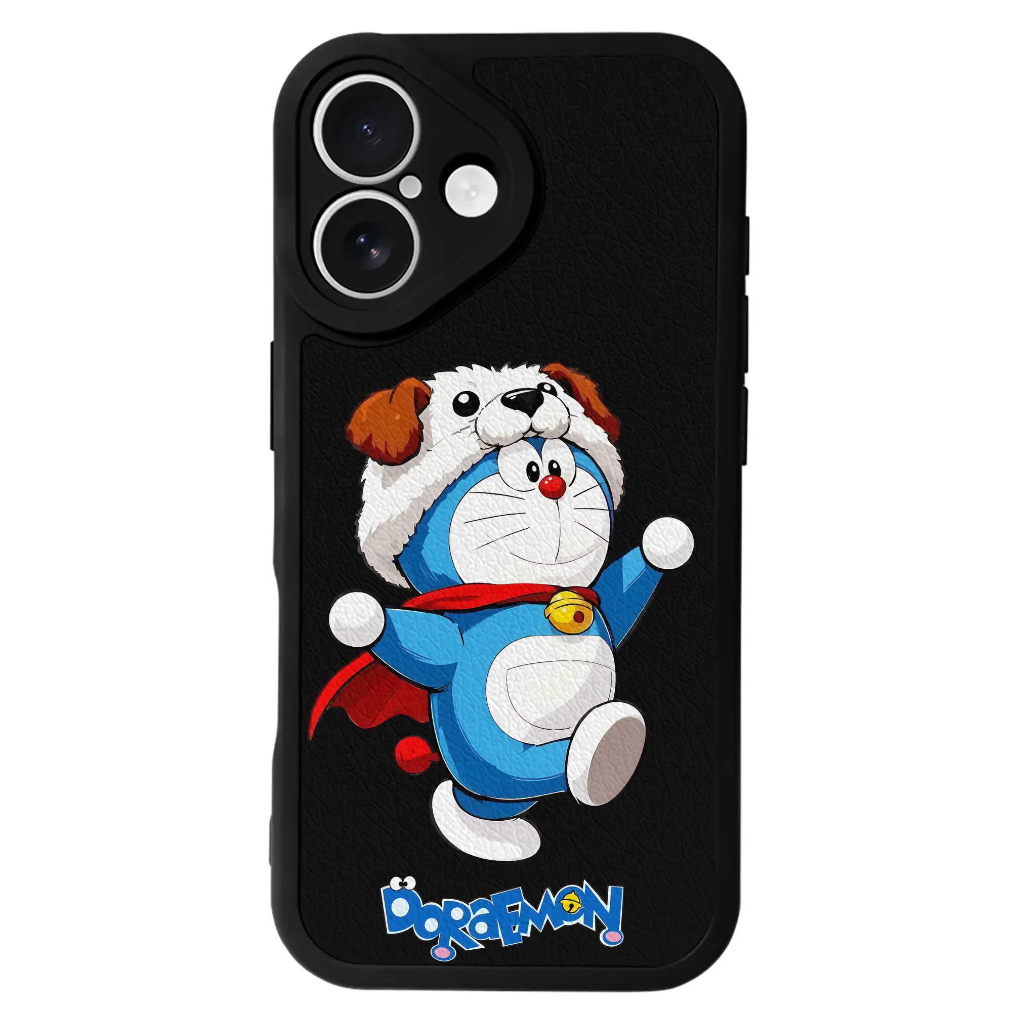 ドラえもん グッズドラえもん - IPhone 16シリーズ対応 ・ シリコンスマホケース ・ レザー調 ・ 高精度フィット ・ 耐衝撃 ・ ワイヤレス充電対応 ・ 精密カット